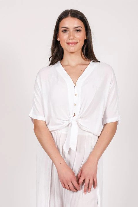 Koy Resort Miami Tie Front Top